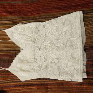 👾 3/$10 Vintage Lacy Spaghetti Strap Shirt